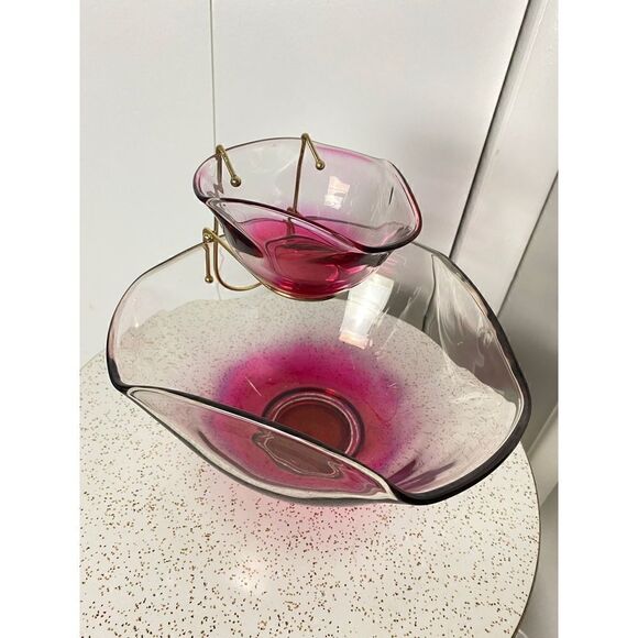 MidCentury Modern Chip & Dip Set - Picture 1 of 8